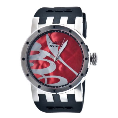 INVICTA MEN'S DNA RECYLED ART QUARTZ STRAP WATCH