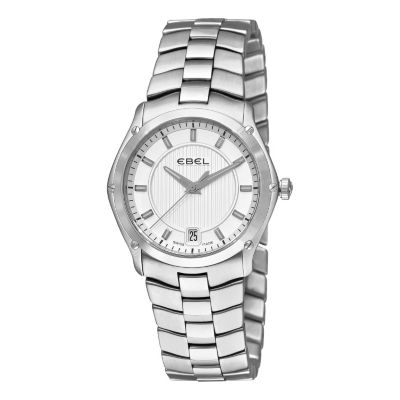 617-399 - Ebel Women’s Classic Sport Grande Swiss Made Quartz Stainless Steel Bracelet Watch