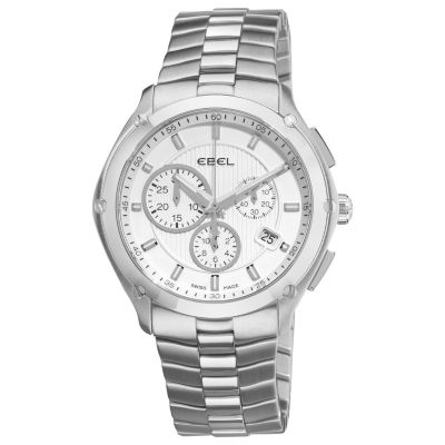 617-411 - Ebel Men’s Classic Sport Swiss Made Quartz Chronograph Stainless Steel Bracelet Watch