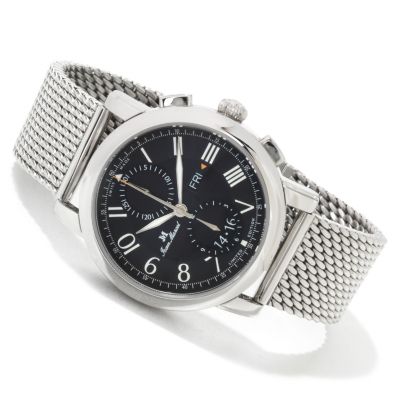 617-468 - Jean Marcel Men's Clarus Limited Edition Swiss Made Automatic Chronograph Mesh Bracelet Watch