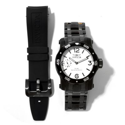 INVICTA MEN'S PRO DIVER SCUBA MECHANICAL STAINLESS BRACELET WATCH W/ EXTRA STRAP