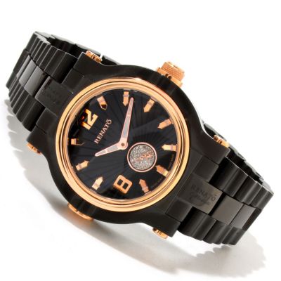 RENATO MENS BEAST DIAMOND BRACELET WATCH