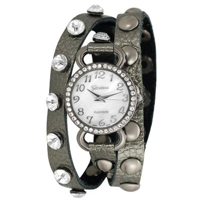 617-634 - Geneva Platinum Women's Quartz Faux Chronograph Bracelet Watch