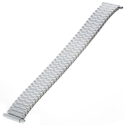 617-646 - Republic Men's 15-20mm Straight Squeeze End Stainless Steel Watch Bracelet