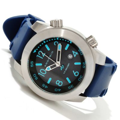 617-727 - Android Men's Octopuz Quartz Stainless Steel Rubber Strap Watch