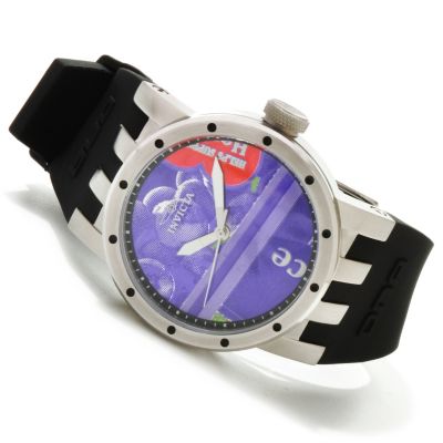 617-763 - Invicta Women's DNA Recycled Art Quartz Stainless Steel Case Silicone Strap Watch