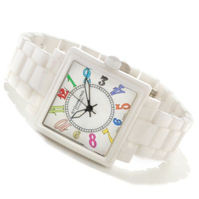Stuhrling Original Women's Manchester Quartz Ceramic Bracelet Watch