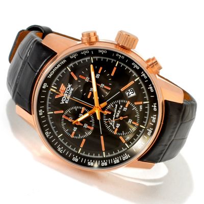Vostok Europe Men's GAZ Limo Chronograph Strap Watch