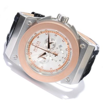 INVICTA RESERVE MEN'S AKULA SWISS CHRONOGRAPH LEATHER STRAP WATCH