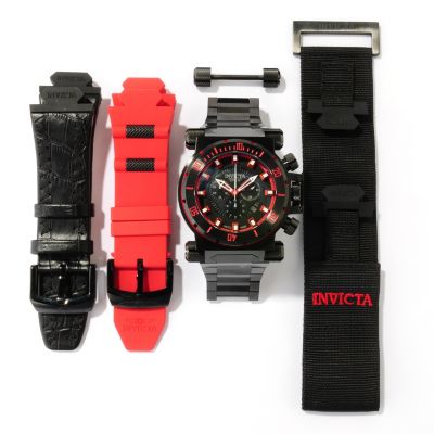 617-926 - Invicta Men's Coalition Forces Black Label Swiss Chronograph Bracelet Watch