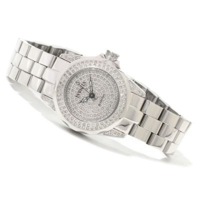 INVICTA WOMEN'S PRO DIVER QUARTZ DIAMOND PAVE DIAL BRACELET WATCH