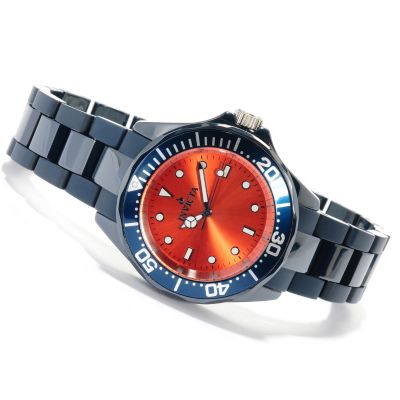 INVICTA MID PRO DIVER QUARTZ MOVEMENT CERAMIC BRACELET WATCH