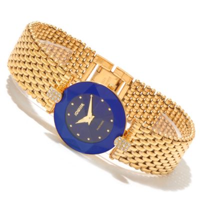 618-100 - Jowissa Women's Facet Strass Swiss Made Quartz Stainless Steel Bracelet Watch