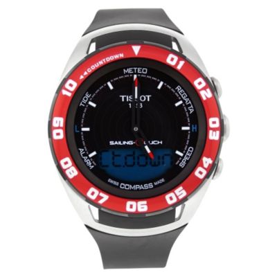 618-159 - Tissot Men's Sailing Touch Swiss Quartz Rubber Strap Watch