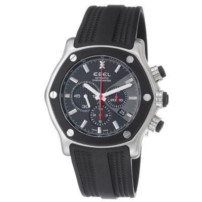618-282 - Ebel Men's Tekton Swiss Made Automatic Chronograph Rubber Strap Watch