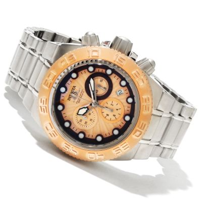 INVICTA MID SUBAQUA SPORT QUARTZ CHRONOGRAPH STAINLESS BRACELET WATCH