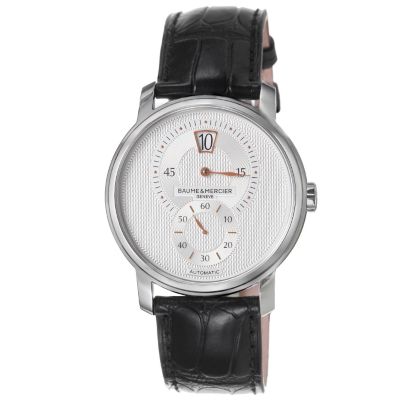 618-371 - Baume & Mercier Men's Classima Executives Swiss Made Automatic Black Leather Strap Watch