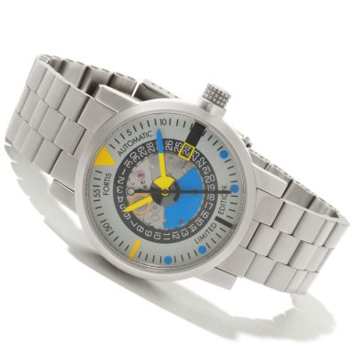 618-424 - Fortis Men's Mattern Limited Edition Swiss Made Automatic Stainless Steel Bracelet Watch