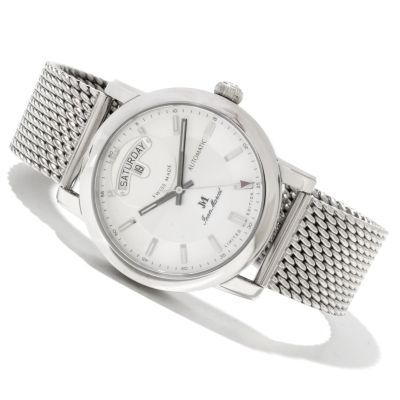 Jean Marcel Men's Clarus Swiss Made Automatic Ltd Ed Mesh Bracelet Watch