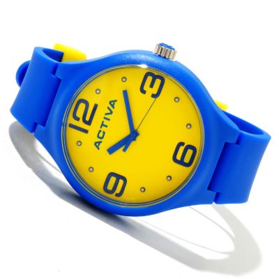 ACTIVA MEN'S SPORT QUARTZ MOVEMENT POLYUREHTANE STRAP WATCH