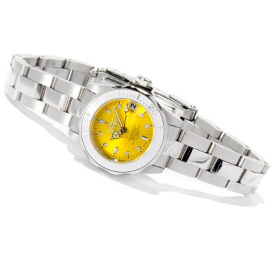 INVICTA WOMEN'S MINI PRO DIVER QUARTZ MOVEMENT STAINLESS BRACELET WATCH