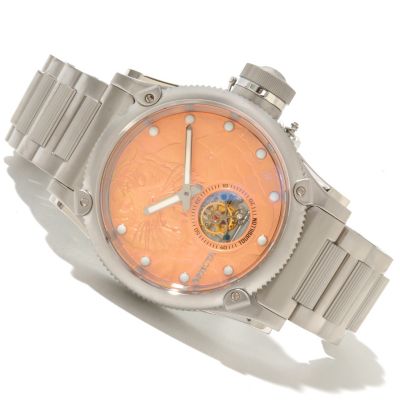618-502 - Invicta Men's Russian Diver Tiger Limited Edition Mechanical Tourbillon Bracelet Watch