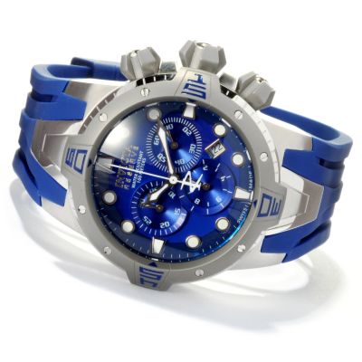 INVICTA RESERVE MEN'S SEA EXCURSION SWISS QUARTZ CHRONO PU STRAP WATCH
