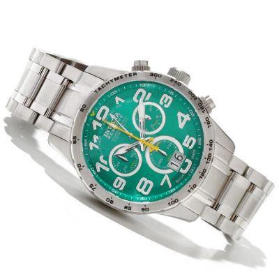 INVICTA RESERVE MEN'S MILITARY SWISS QUARTZ CHRONO STAINLESS BRACELET WATCH
