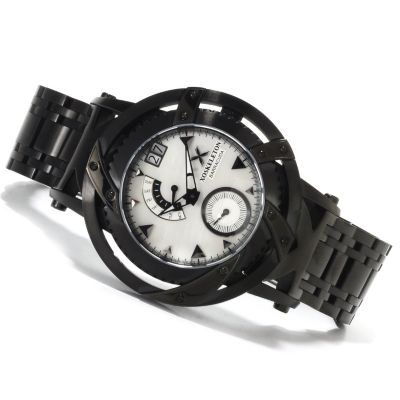 618-607 - XO Skeleton Men's Barracuda Limited Edition Swiss Quartz Stainless Steel Bracelet Watch