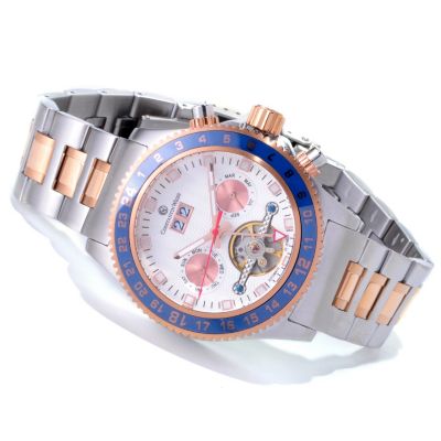 CONSTANTIN WEISZ MEN'S AUTOMATIC OPEN HEART BRACELET WATCH