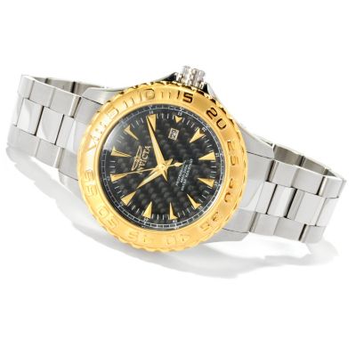 INVICTA MEN'S PRO DIVER OCEAN GHOST CARBON FIBER DIAL BRACELET WATCH W/ 8DC