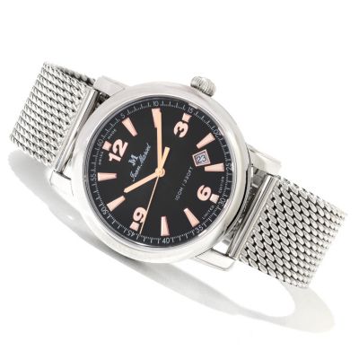 Jean Marcel Men's Clarus Swiss Ltd Ed Automatic Milanaise Mesh Bracelet Watch