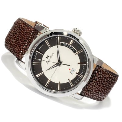 Jean Marcel Men's Clarus Swiss Made Automatic Ltd Ed Stingray Strap Watch