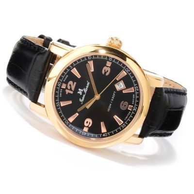 618-796 - Jean Marcel Men's Clarus Limited Edition Swiss Made Automatic Leather Strap Watch