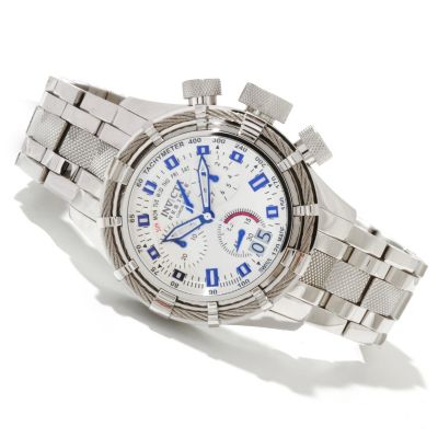 618-827 - Invicta Reserve Men's Bolt Swiss Quartz Chronograph Stainless Steel Bracelet Watch