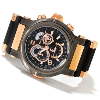 618-836 - Renato Men's T-Rex Limited Edition Swiss Quartz Chronograph Rubber Strap Watch