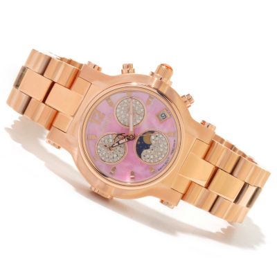 RENATO WOMEN'S BEAUTY DIAMOND MOONPHASE BRACELET WATCH