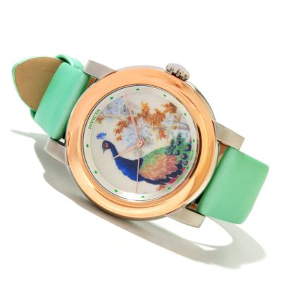 618-865 - Invicta Women's Specialty Chinese Dynasty Vase Swiss Quartz Leather Strap Watch
