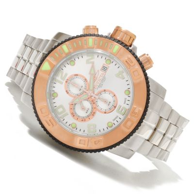 INVICTA MENS SEA HUNTER SWISS A07 AUTOMATIC STAINLESS BRACELET WATCH