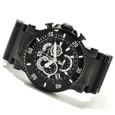 618-891 - Renato Men's T-Rex Limited Edition Swiss Quartz Chronograph Rubber Strap Watch