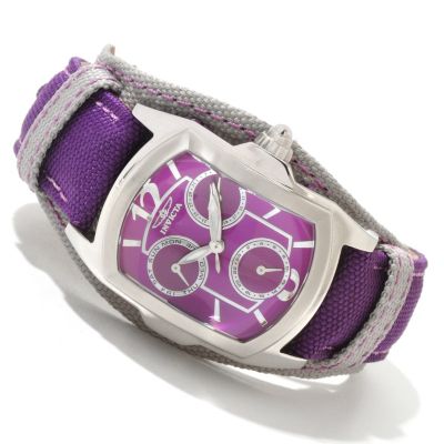 619-003 - Invicta Women's Lupah Couture Quartz Stainless Steel Leather Strap Watch