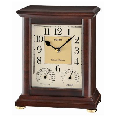 SEIKO WESTMINSTER WHITTINGTON CHIME WOODEN DESK CLOCK