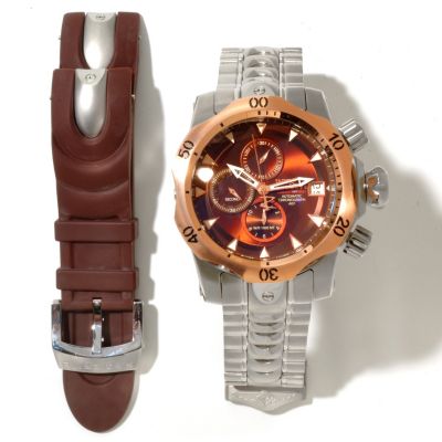 619-126 - Invicta Reserve Men's Venom Limited Edition Automatic Interchangeable Bracelet Watch w/ Dive Case 