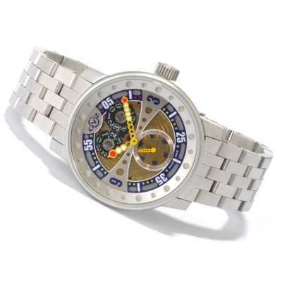 619-141 - GV2 by Gevril Men's Powerball Limited Edition Swiss Made Quartz Stainless Steel Bracelet Watch