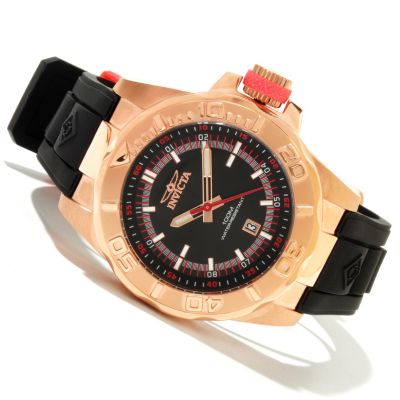 INVICTA MEN'S PRO DIVER OCEAN BARON QUARTZ STRAP WATCH W/ 3 DIVE CASE