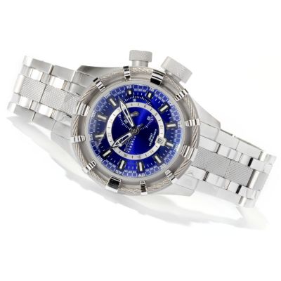 INVICTA RESERVE MEN'S BOLT QUARTZ GMT STAINLESS STEEL BRACELET WATCH