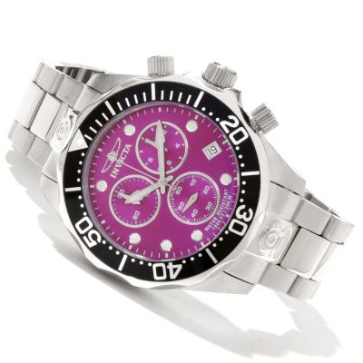 619-213 - Invicta Men's Pro Diver Grand Diver Swiss Quartz Chronograph Stainless Steel Bracelet Watch