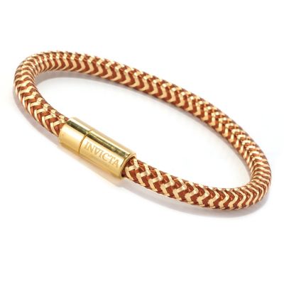INVICTA MEN'S WOVEN COPPER BRACELET
