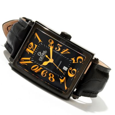 Gevril Men's Avenue of Americas Swiss Made Automatic Strap Watch