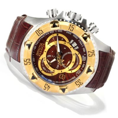 INVICTA RESERVE MENS EXCURSION ELEGANT TOURING SWISS QUARTZ CHRONO STRAP WATCH